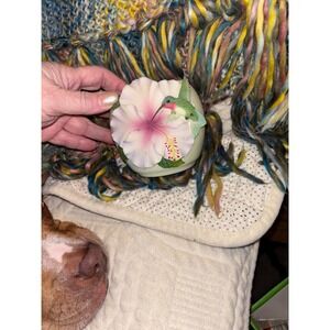 Hummingbird and Hibiscus Scented Candle Decorative Holder